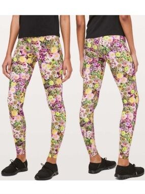 Lululemon Wunder Under High-Rise Tight Nulux 28" Inflorescent Floral Leggings 10